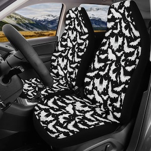 Bat Car Seat Covers, Halloween Car Seat Covers, Spooky Car Seat Covers, Gothic Car Seat Covers, Goth Car Seat Covers, Goth Car Accessories