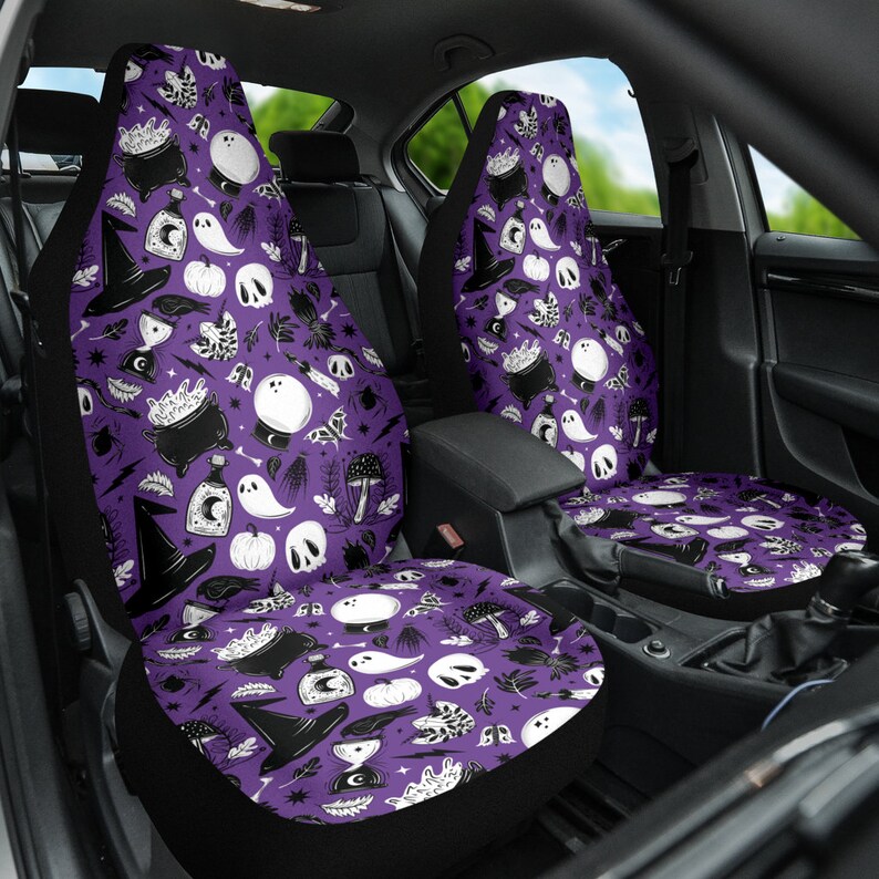 Witchy Cottagecore Car Seat Covers Halloween Car Seat Covers Etsy