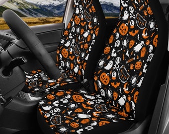 Spooky Cute Car Seat Covers, Halloween Car Seat Covers, Creepy Cute Car Seat Covers, Gothic Car Seat Covers, Goth Car Seat Covers