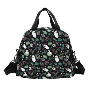 Witchy Lunch Bag, Witchcore Lunch Bag, Gothic Lunch Bag, Gothic Lunch Tote, Halloween Lunch Bag, Spooky Lunch Bag, Mushroomcore Lunch Bag