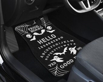 Halloween Car Floor Mats, Halloween Car Mats, Spooky Car Mats, Spooky Car Floor Mats, Spirit Board Car Floor Mats