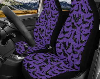 Bat Car Seat Covers, Halloween Car Seat Covers, Spooky Car Seat Covers, Gothic Car Seat Covers, Goth Car Seat Covers, Goth Car Accessories