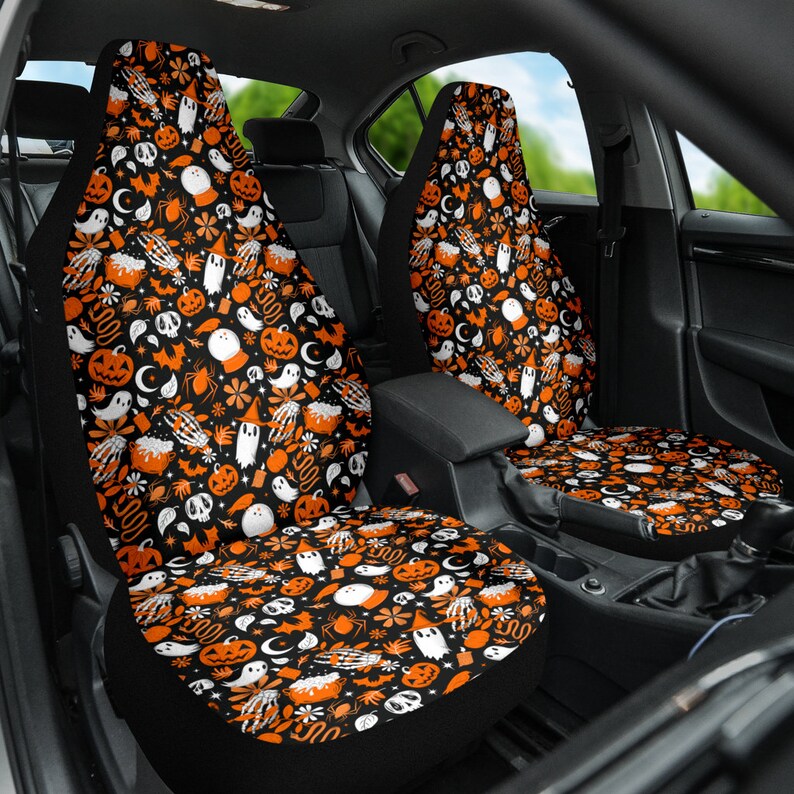 Witchy Cottagecore Car Seat Covers Halloween Car Seat Covers Etsy