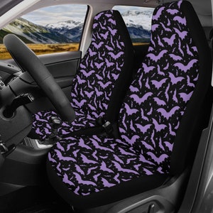 Gothic Bat Car Seat Covers, Halloween Bat Car Seat Covers, Spooky Car Seat Covers, Gothic Car Seat Covers, Pastel Gothic Goth Bat Car Decor