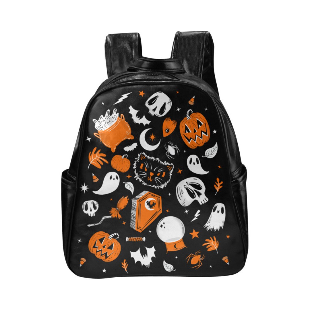 Halloween Backpack Halloween Backpack Purse Gothic Backpack Etsy