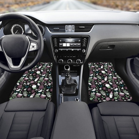 Spooky Cottagecore Car Mats, Witchy Cottagecore Car Mats, Goth Car Mats, Witchy Car Mats, Witchcore Car Mats, Forestore Car Mats