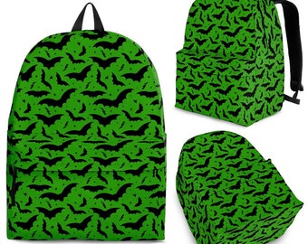 Spooky Backpack, Halloween Backpack, Bats Backpack, Batty Backpack, Gothic Backpack, Spooky Travel Backpack
