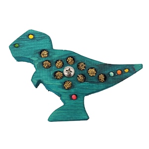 Foraging Toy for Birds, Dinosaur Foraging Toy with beads and/or millet for small birds & parrots, Tyrannosaurus Rex (Trex) Bird Toy