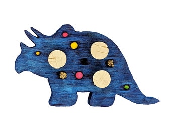 Trike Triceratops Balsa Bird Toy | Foraging Chew Toy for Small Medium Parrots