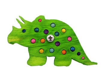 Trike Triceratops Pine Bird Toy | Foraging Chew Toy for Small Medium Parrots
