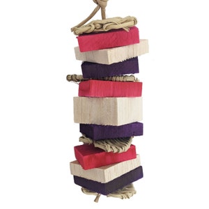 Valentine&#39;s Day Bird Toy, Balsa and Vine Parrot Toy, I Love You S&#39;More