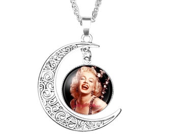 1 Marilyn Monroe Moon Crescent Necklace #1