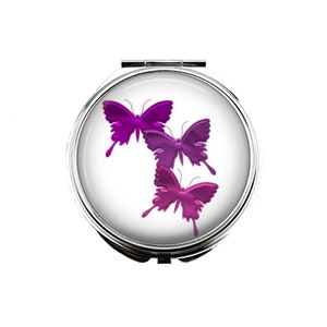 Butterfly - Compact Mirror - Make Up Pocket Mirror #2
