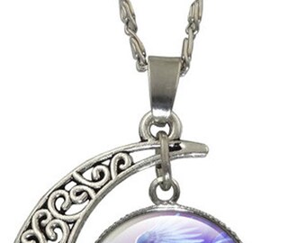 1 Fairy Moon Crescent Necklace #4