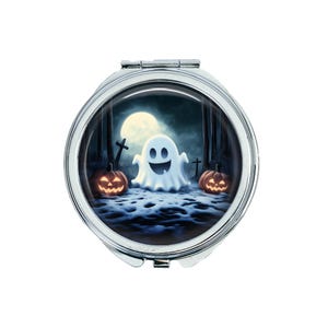 1 Halloween Design 4- Compact Mirror - Make Up Pocket Mirror