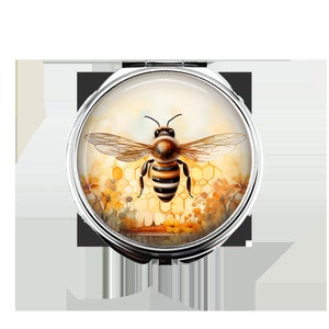Bumble Bee - Compact Mirror - Make Up Pocket Mirror