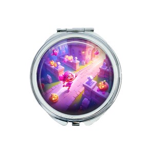 1 Halloween Design 3- Compact Mirror - Make Up Pocket Mirror
