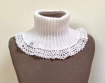 Women's turtleneck, neckband, handmade snood