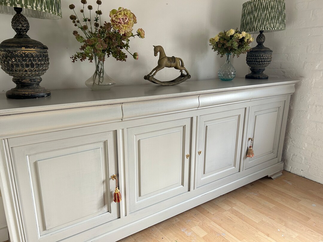 Large Grey Sideboard/statement Piece/kitchen Unit/luxurious Tv Etsy