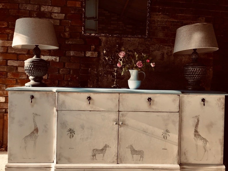 Sold Vintage White Distressed Sideboard An Antique White Etsy