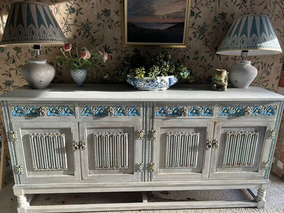 Upcycled sideboard grey discount