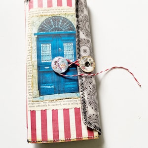 Trifold Journal, Junk Journal, Traveler&#39;s Notebook, Writing Journal, Art Journal, Vintage Junk Journal, Travel Journal, envelope journal