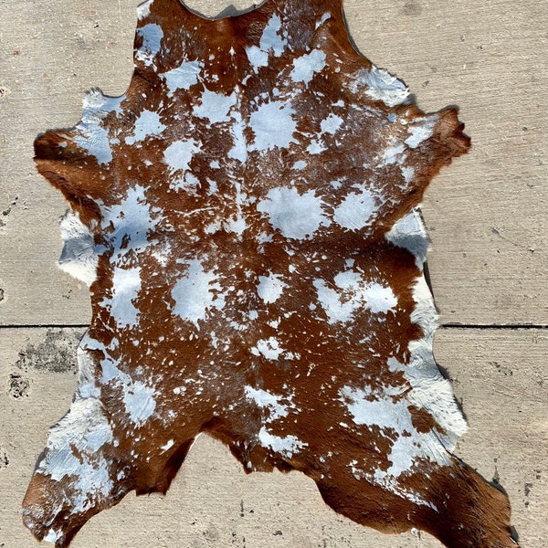 Acid Wash Cowhide Rug Etsy
