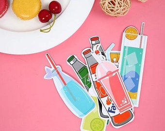 30Pcs Cute Ice Cream Style Paper Bookmark