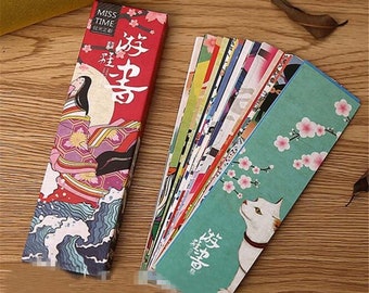 30pcs Cute Kawaii Vintage Japanese Style Paper Bookmark