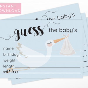 Baby shower 2025 guess the name