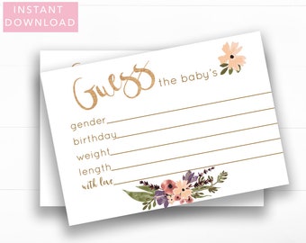 Guess Baby Weight Etsy