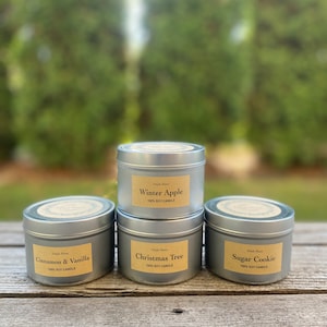 Christmas Candles /  Fall Candle / 8oz Candle / Soy Candle / Winter Candle / Holiday Candle