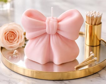 Roze strikkaars Cadeau voor haar Kaars voor alle gelegenheden
