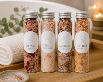 Badzout tube gunsten spa cadeau enkele tube badzout, volledig natuurlijke gedroogde bloemen en kruiden, olie doordrenkt, feestartikelen, geschenken, feestdagen