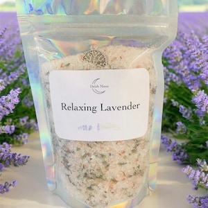 Bath Salts For Valentine&#39;s Day Bath Salt Healing Set Gift for Her Relaxing Detoxing