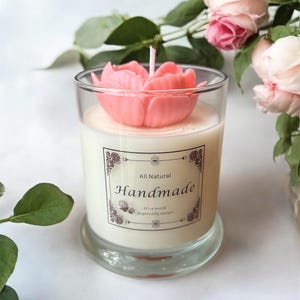 Flower Candle Gift For Mother&#39;s Day Flower Candle