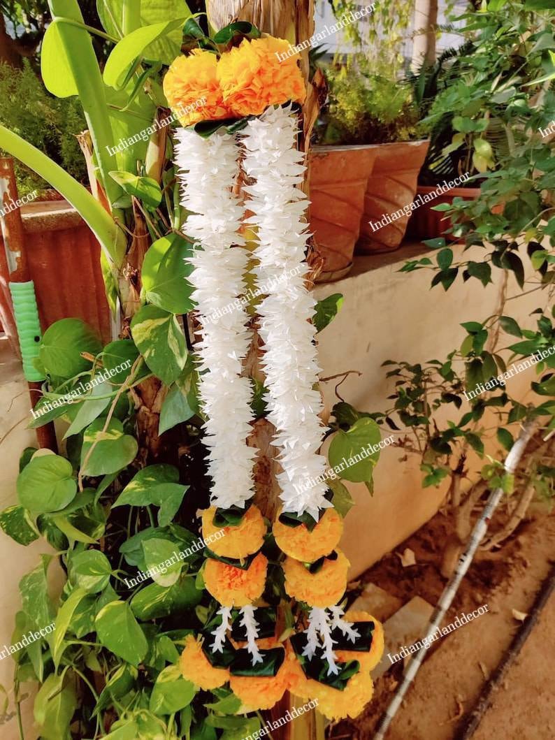 10 Strings Lot Beautiful Artificial Jasmine Flower Garlands Etsy