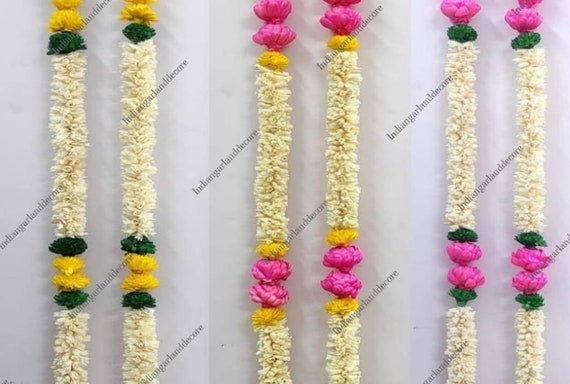 5 Feet Length Sola Wood Strings of Indian Flower Garland Indian