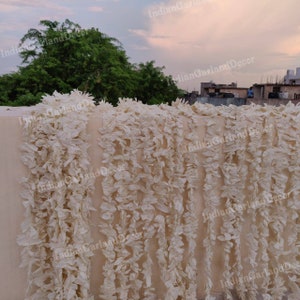 Express Shipping 10 Strings of Indian Flower Garland Indian Decoration Jasmine Strings Artificial Indian Wedding Christmas Decoration