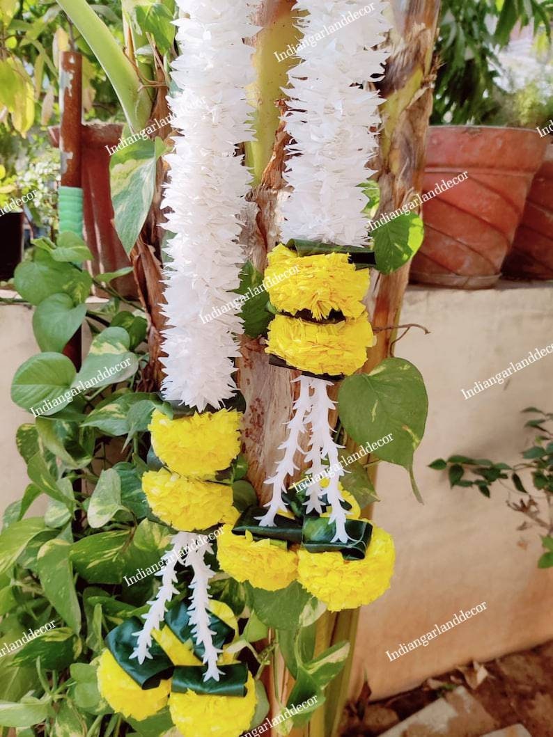 10 Strings Lot Beautiful Artificial Jasmine Flower Garlands Etsy