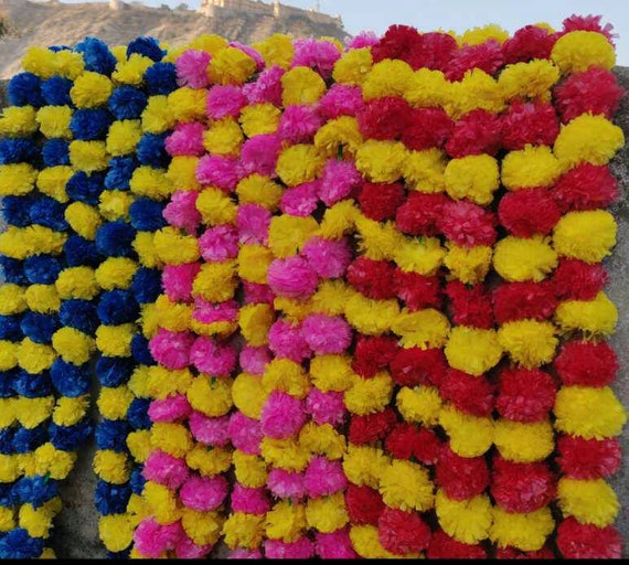 Express Shipping 20 Strings Of Indian Flower Garland Indian Etsy