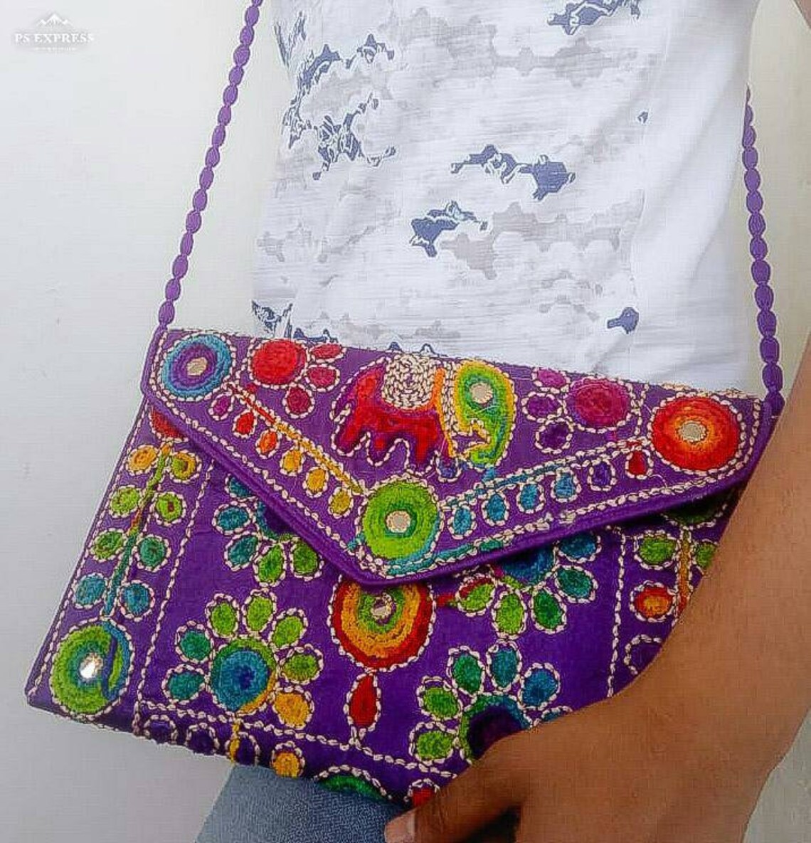 Beautiful Indian Banjara Bags Envelope Bags Evening Bags Lady Etsy