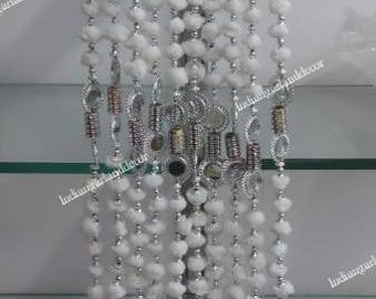 Express Shipping 20 Strings of Flower Garland Indian  Decoration PomPom Strings With Mirrors Artificial Indian Wedding Christmas Indianess