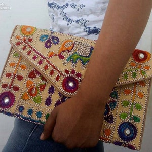 Schöne indische Banjara Taschen Umschlag Taschen Abend Taschen Dame Geldbörsen Vintage Design Taschen Damen Handtaschen indische Handarbeit bestickt Taschen