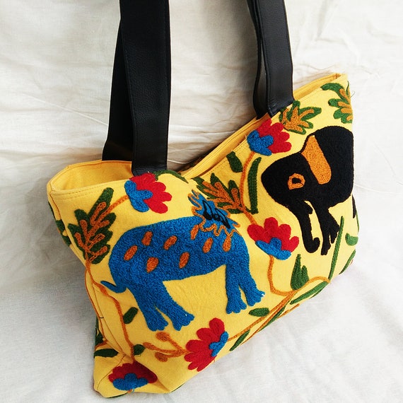 Buy Multicolored Handwoven Macrame Thread Sling Bag Online at Jayporecom