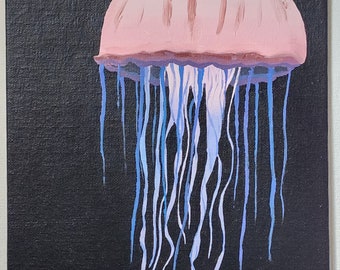 Jellyfish - Original Signed 8x10 Acrylic Painting