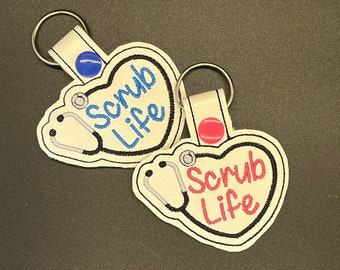 Medical Themed Vinyl Key Fobs