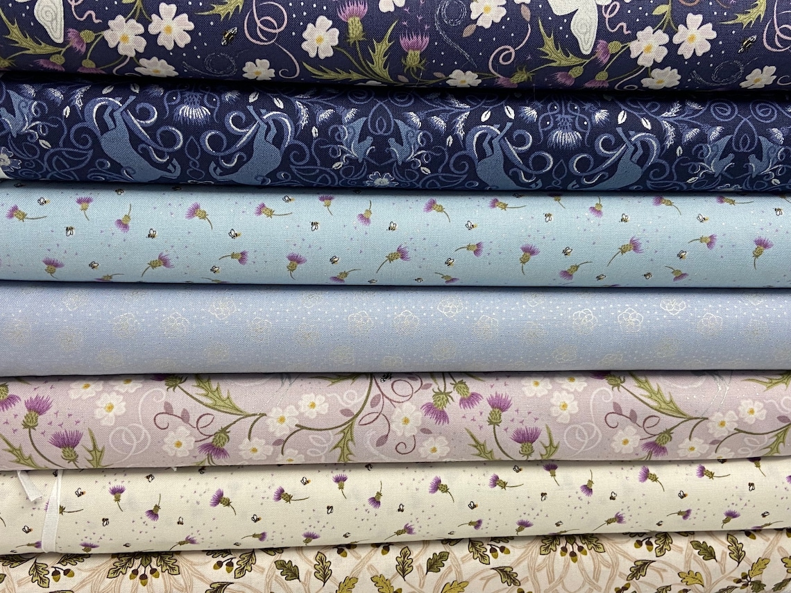 Lewis & Irene Celtic Faeries Cotton Fabric by the 1/4 Metre Etsy UK