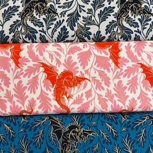 Sarah Watts Ruby Star Society Fire Glow Cotton Linen Blend Cotton Canvas Fabric by 1/4 M*
