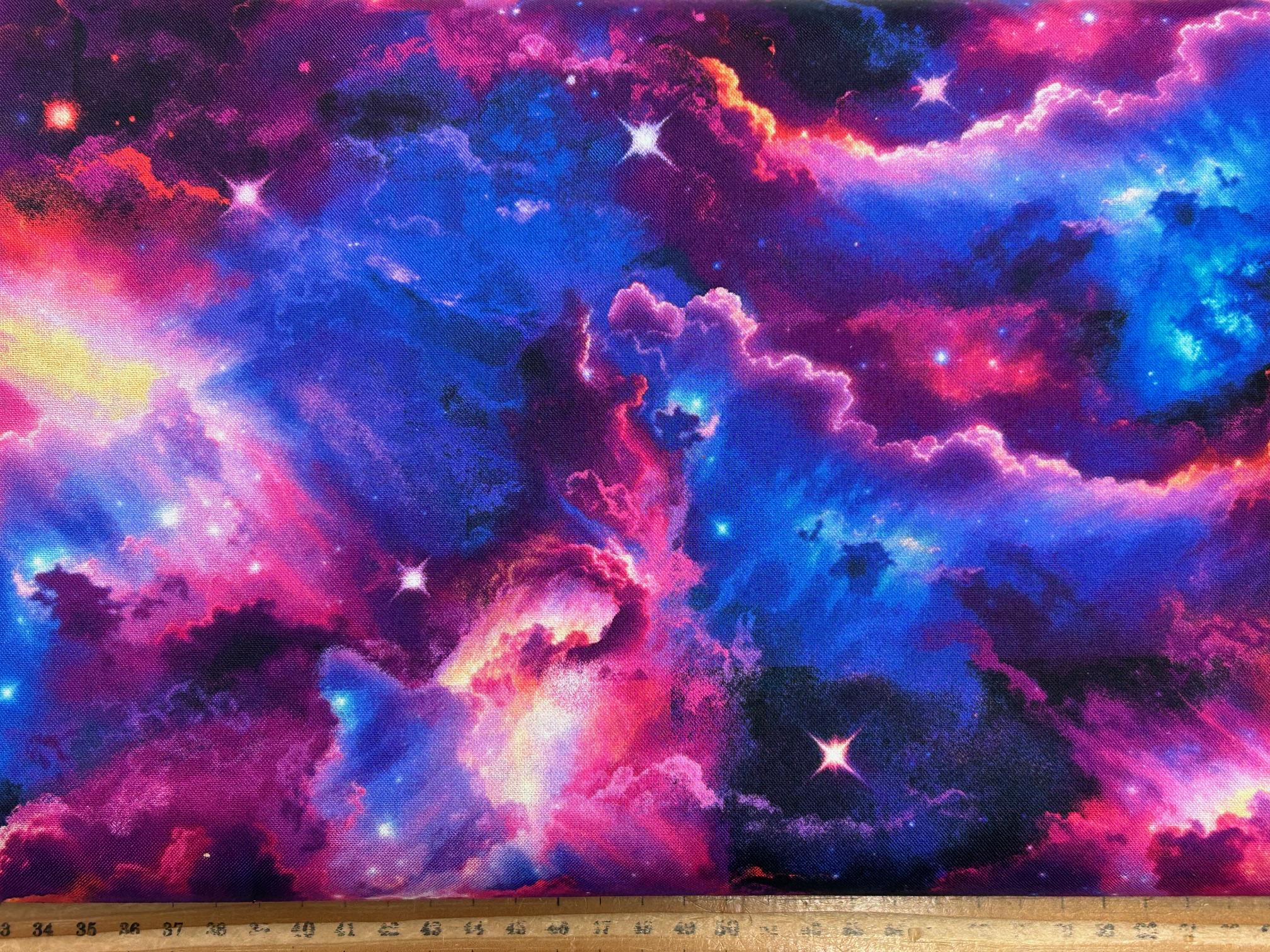 Timeless Treasures Cosmos Cotton Metallic Fabric by the 1/4 Metre or ...